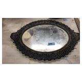 CAST IRON FRAMED TRAY MIRROR