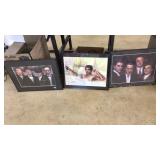 HAIYAN SIGNED 3 PC FRAMED ART