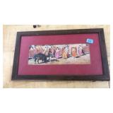 PAL FRIED WATERCOLOR BULLFIGHTING SCENE