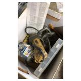 BOX OF ASST. HAND TOOLS AND CLAMPS