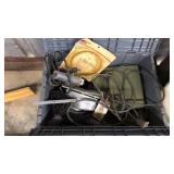 CRATE OF ELECTRIC TOOLS
