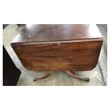 DROP LEAF MAHOGANY TABLE