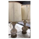 PAIR OF ORNATE TABLE LAMPS