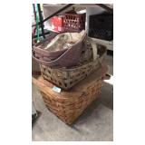 PICNIC BASKET & ASST WOVEN BASKETS