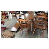 ETHAN ALLEN MAPLE DROP LEAF TABLE & CHAIRS