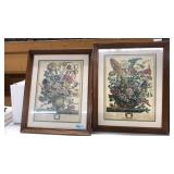 2 BOTANICAL PRINTS MARCH & AUGUST