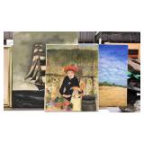 3 OIL ON CANVASES