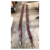 PAIR OF METAL WAGON ARMS