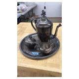 4PC. SILVERPLATE TEA SET