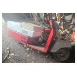 Red Cushman Scooter