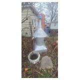Galvanized Cupola w/Lightning Ball