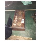 Brass scale weights Brass scale weights