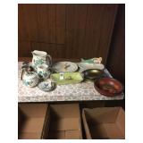 Decorative drinking pitchers and serving plates Decorative drinking pitchers and serving plates