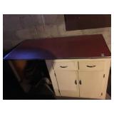 retro style kitchen counter cabinet