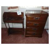 Mastercraft end table and stand Mastercraft end table and stand