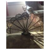 brass peacock fireplace screen brass peacock fireplace screen