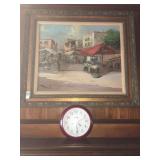 G.Fontini villa Painting and clock