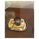 Rodgers silver cup and tray