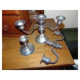 2 piece sterling Candle holders