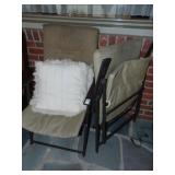 2 folding patio chairs