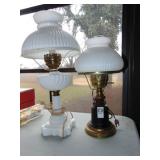 2 table lamps