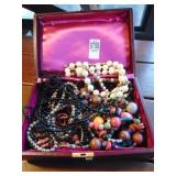 Farrington jewelry box beaded necklaces