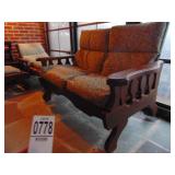 Wooden loveseat Wooden loveseat