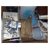 Waffle maker, Pyrex, & cookie cutters Waffle maker, Pyrex, & cookie cutters