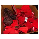 Red Christmas bows Red Christmas bows