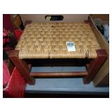Woven Wicker Bench Woven Wicker Bench