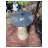 Sundial With Stone pedestal Sundial With Stone pedestal