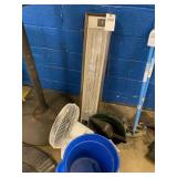 Electric Heater, fan and Bucket