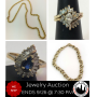 High End Jewelry Auction - 14K Gold, Sterling Silver, Cameo Earrings, Pocket Watch & More! *WE SHIP*