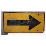 Vintage Wood Street Sign, Arrow