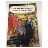 Vintage Farm Truck Maintenance Book