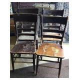 4 Farmhouse Dining Chairs