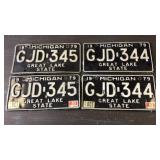 1979 Matching License Plates