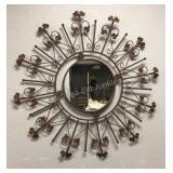 Large Decorative Metal Wall Mirror