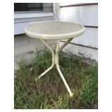 Petite Metal Patio Accent Table