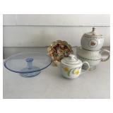 Cake Plate, Teapot & More