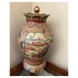 Large 3 Piece Japanese Lidded Temple Jar