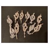 11 Hand Crafted Beaded Ornaments