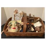 Gathering basket of goodies & collectibles
