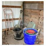 Barn corner cleanout