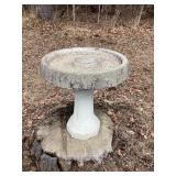 2 piece cement birdbath, 20x22'