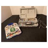 Dremel in case & accessory kit, works