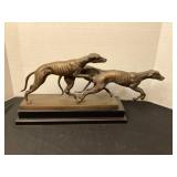 Greyhound Running Dogs Sculpture