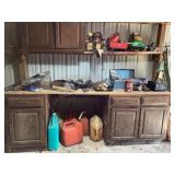 Garage counter & shelf cleanout