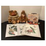 Art, vintage toys, Cowboy Cookie Box & Stuffs