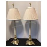 29 1/2' tall lamps with finials